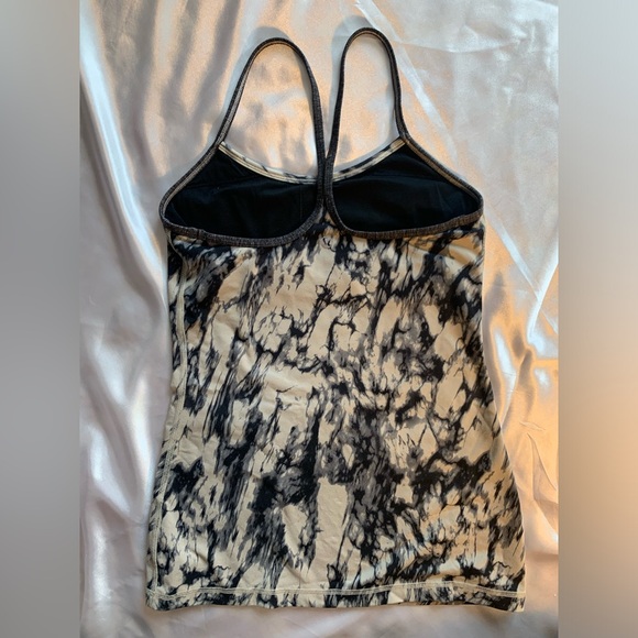 Lululemon Power Y Tank, Color “Granite Black and Mojave Tan Tie-Dye” - Picture 3 of 5